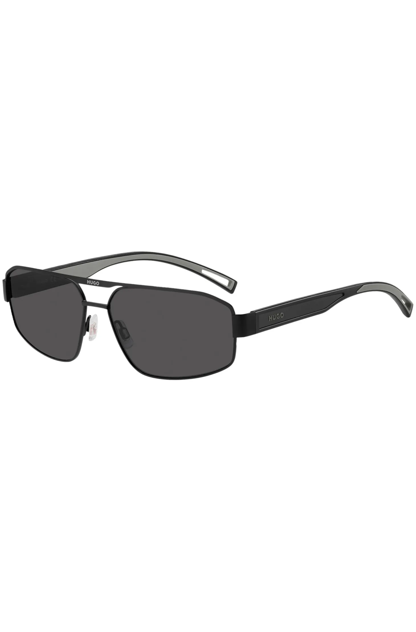 HUGO Sonnenbrille im Wrap-Stil mit Gummi-Logo