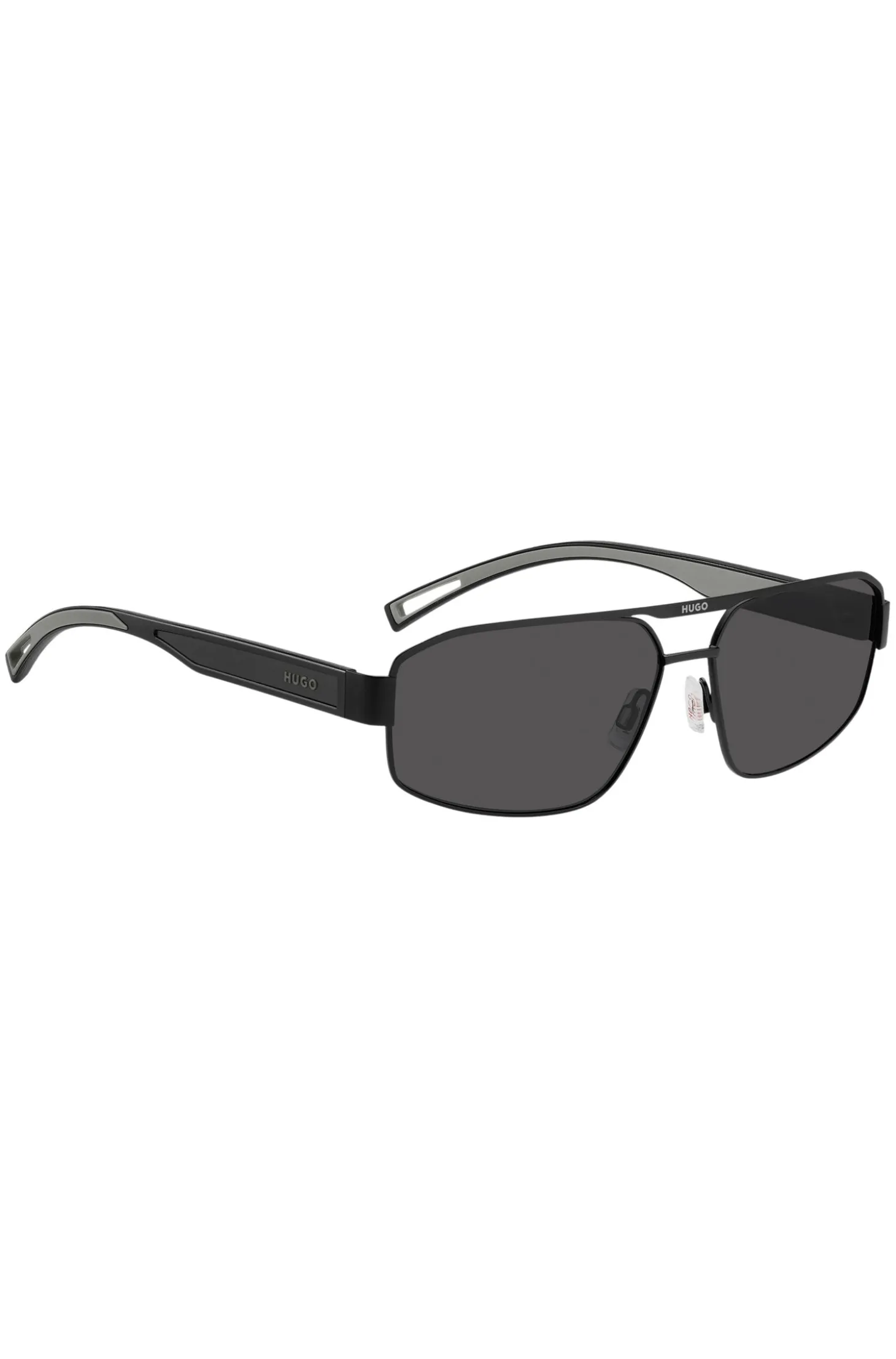 HUGO Sonnenbrille im Wrap-Stil mit Gummi-Logo
