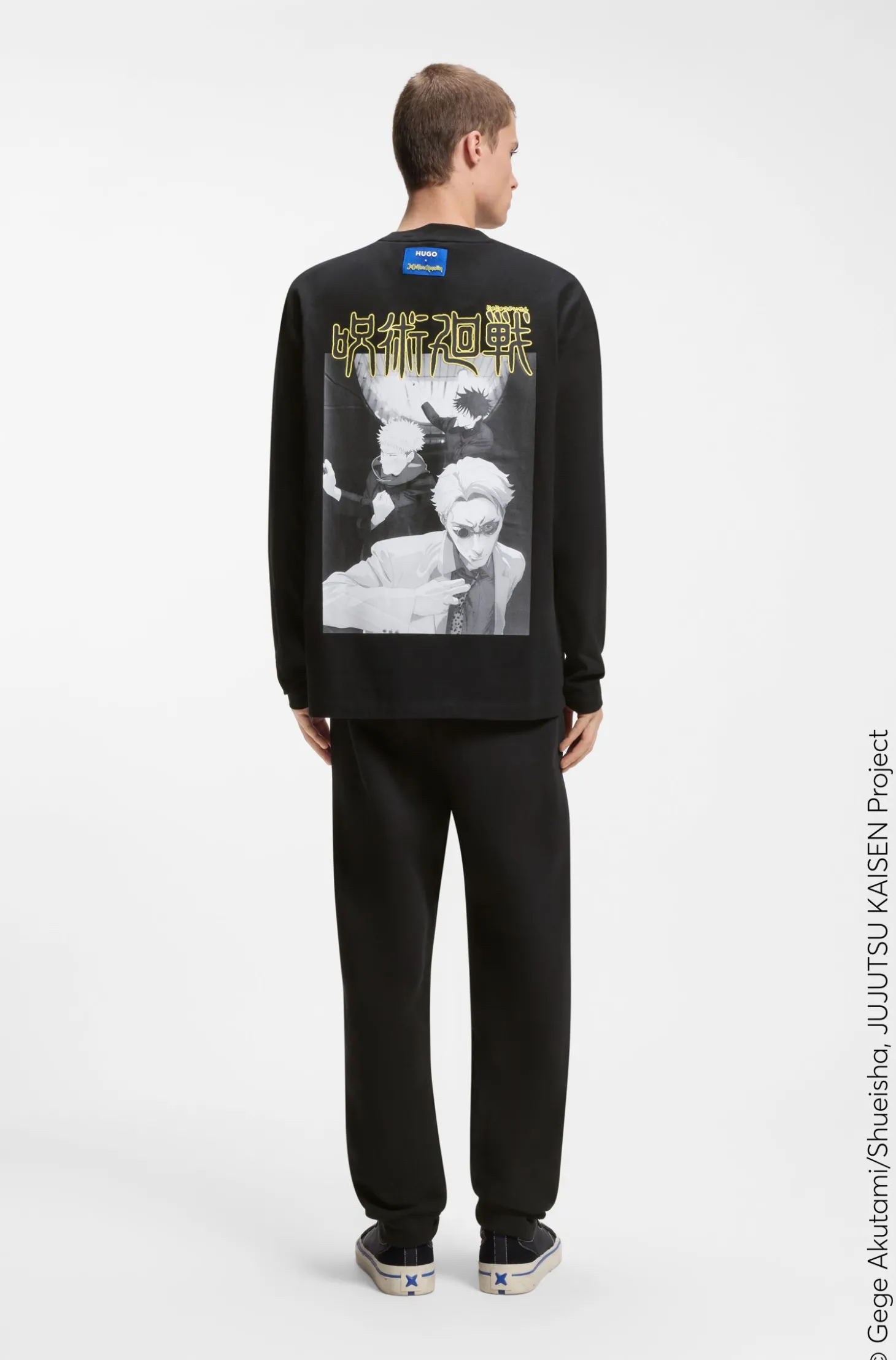 HUGO x Jujutsu Kaisen T-Shirt mit Yuji-, Megumi- und Kento-Print