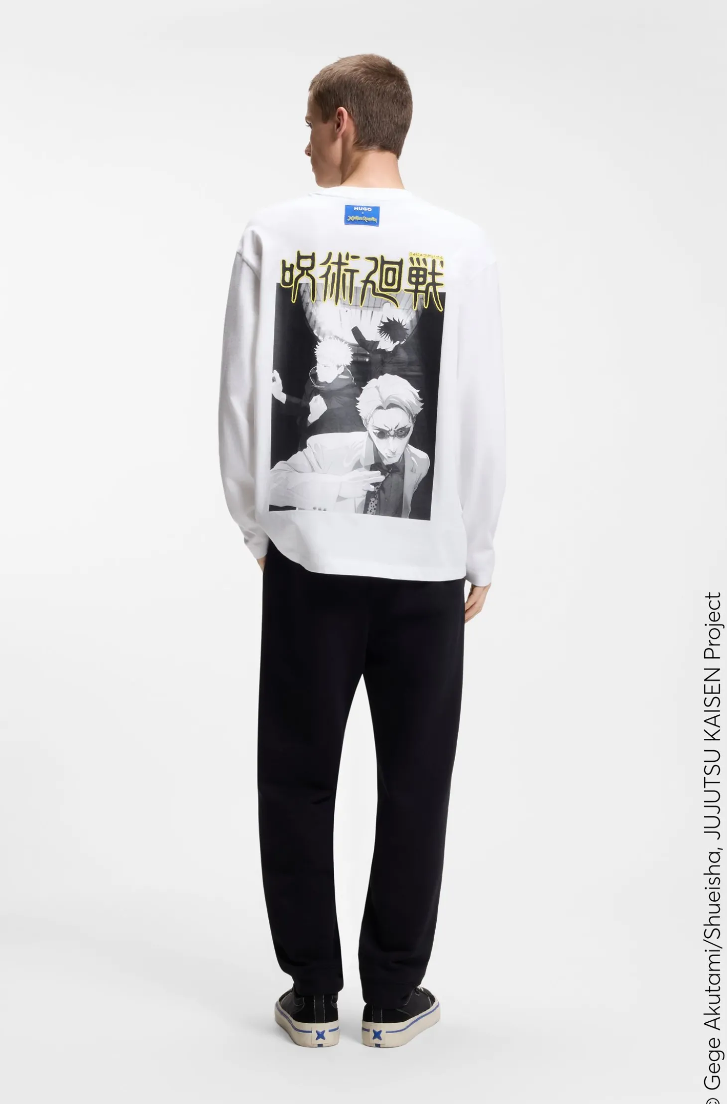 HUGO x Jujutsu Kaisen T-Shirt mit Yuji-, Megumi- und Kento-Print