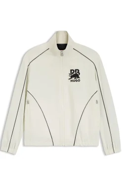 HUGO x RB Jacke mit Reißverschluss und Stier-Motiv