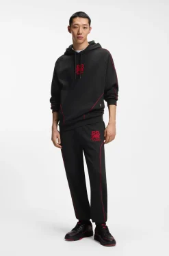 HUGO x RB Jogginghose aus Stretch-Baumwolle mit Stier-Motiv