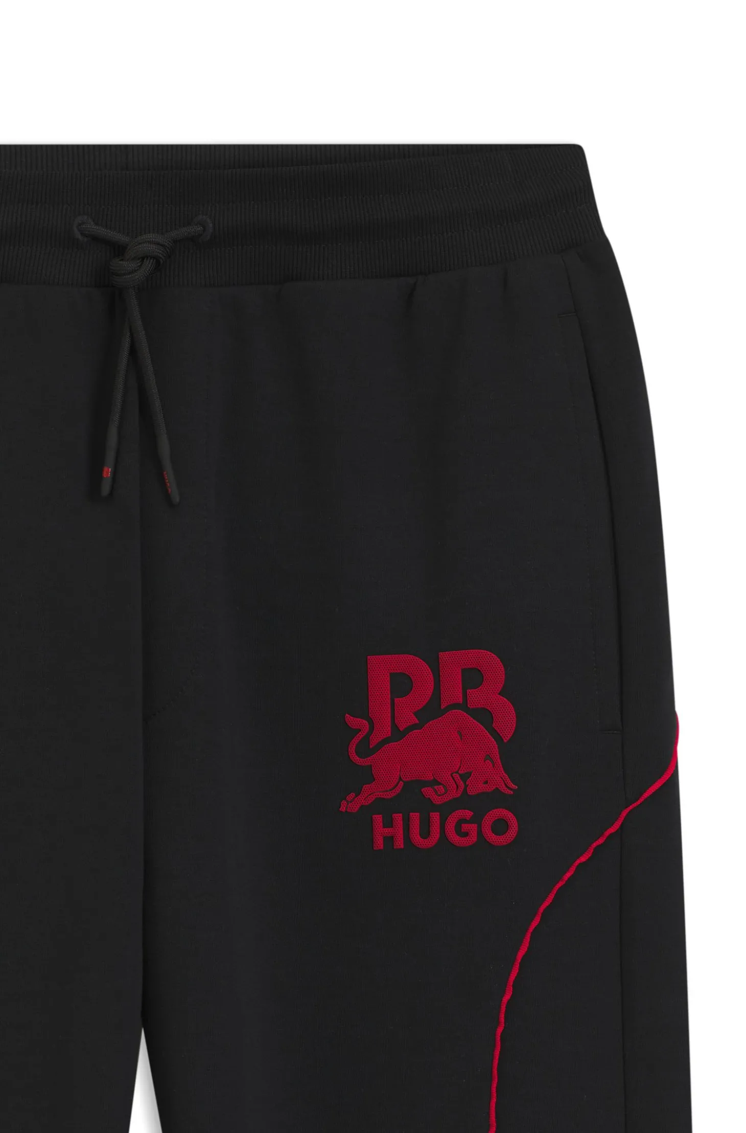 HUGO x RB Jogginghose aus Stretch-Baumwolle mit Stier-Motiv