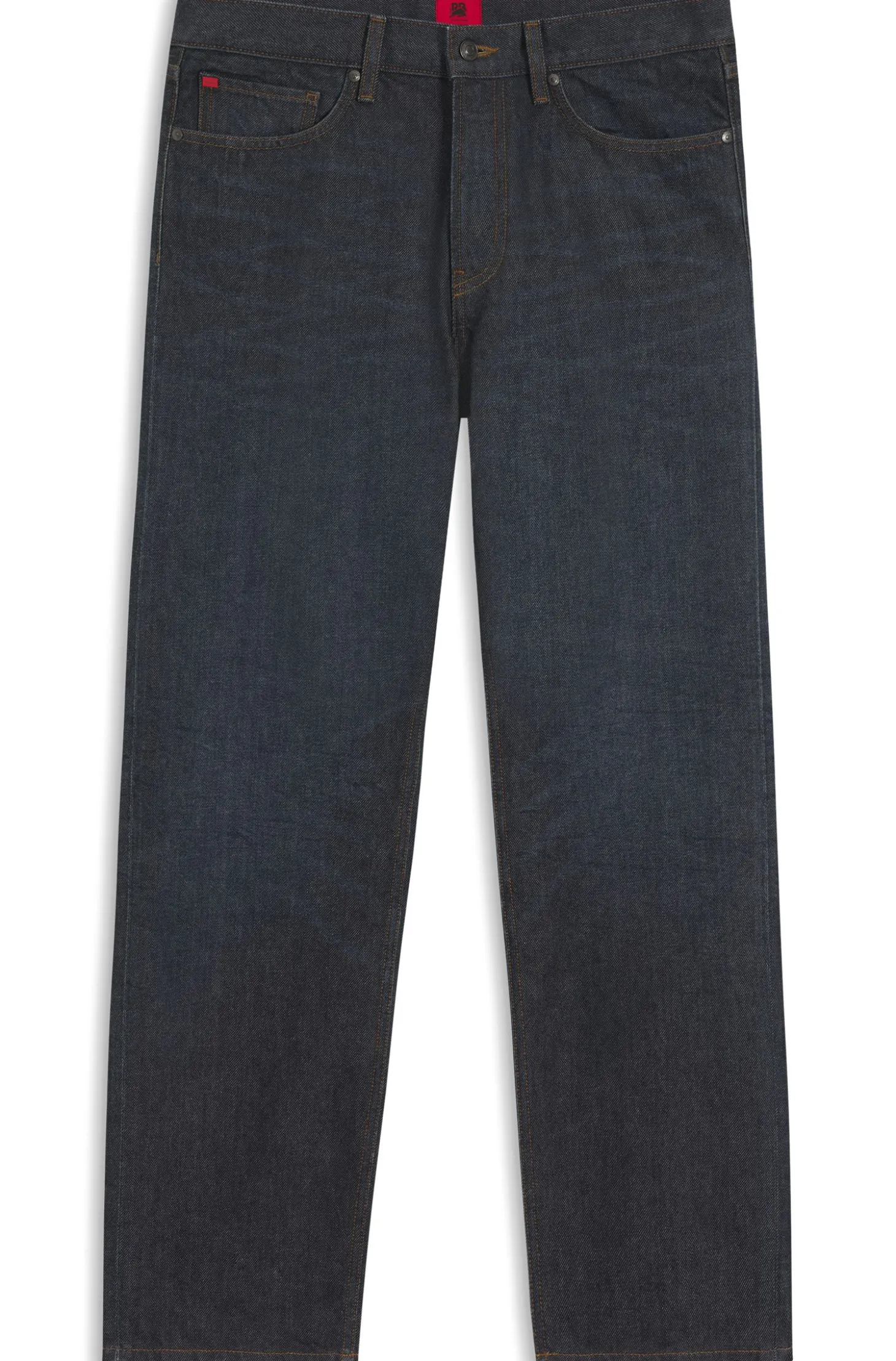 HUGO x RB Regular-Fit Jeans aus blauem Denim