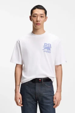 HUGO x RB Relaxed-Fit T-Shirt mit Stier-Motiv