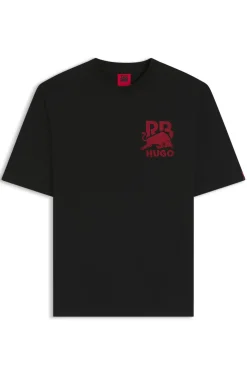 HUGO x RB Relaxed-Fit T-Shirt mit Stier-Motiv