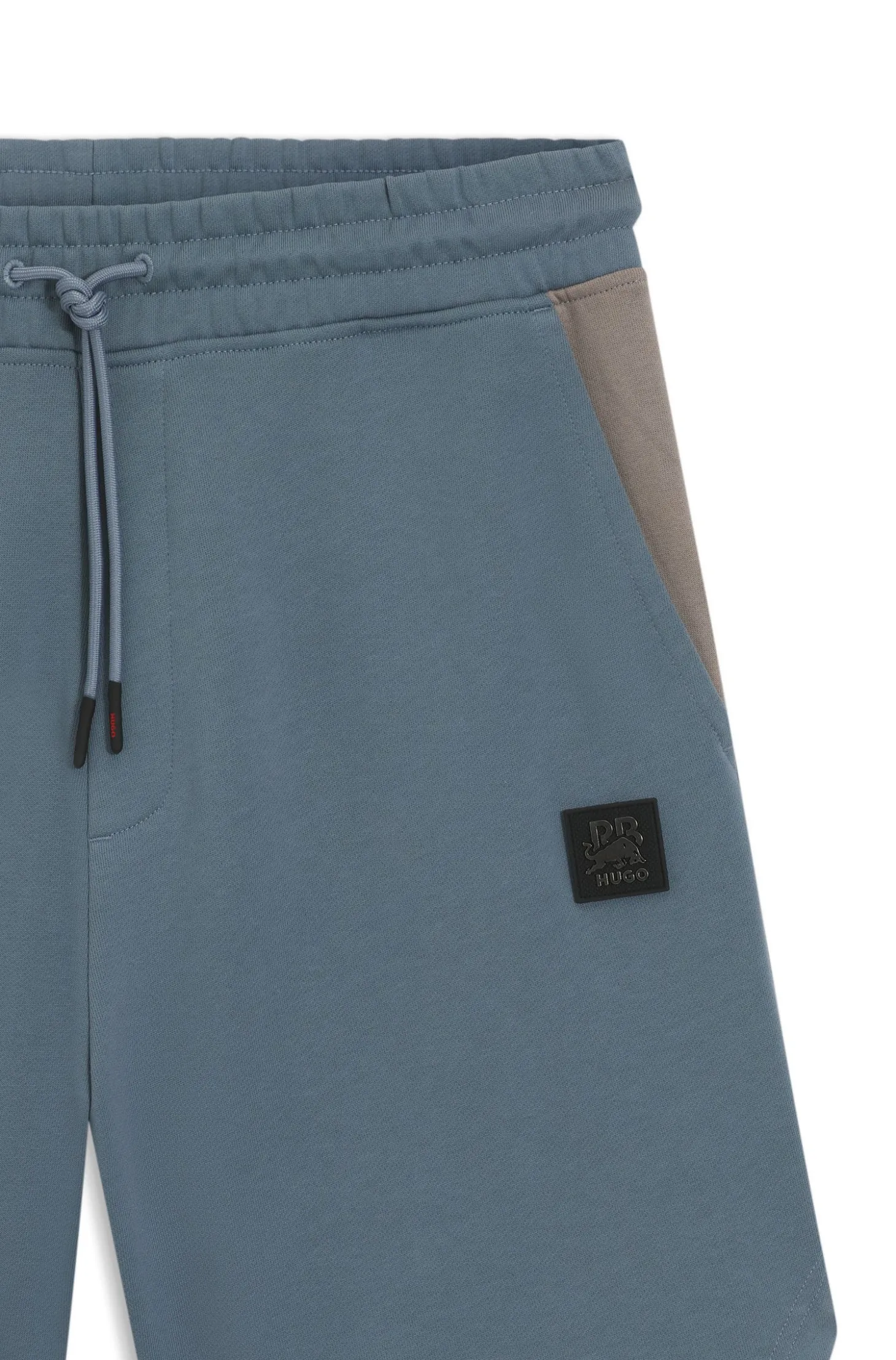 HUGO x RB Shorts aus Baumwoll-Terry mit Stiermotiv