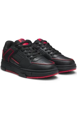HUGO x RB Sneakers aus Kunstleder mit Stier-Motiv