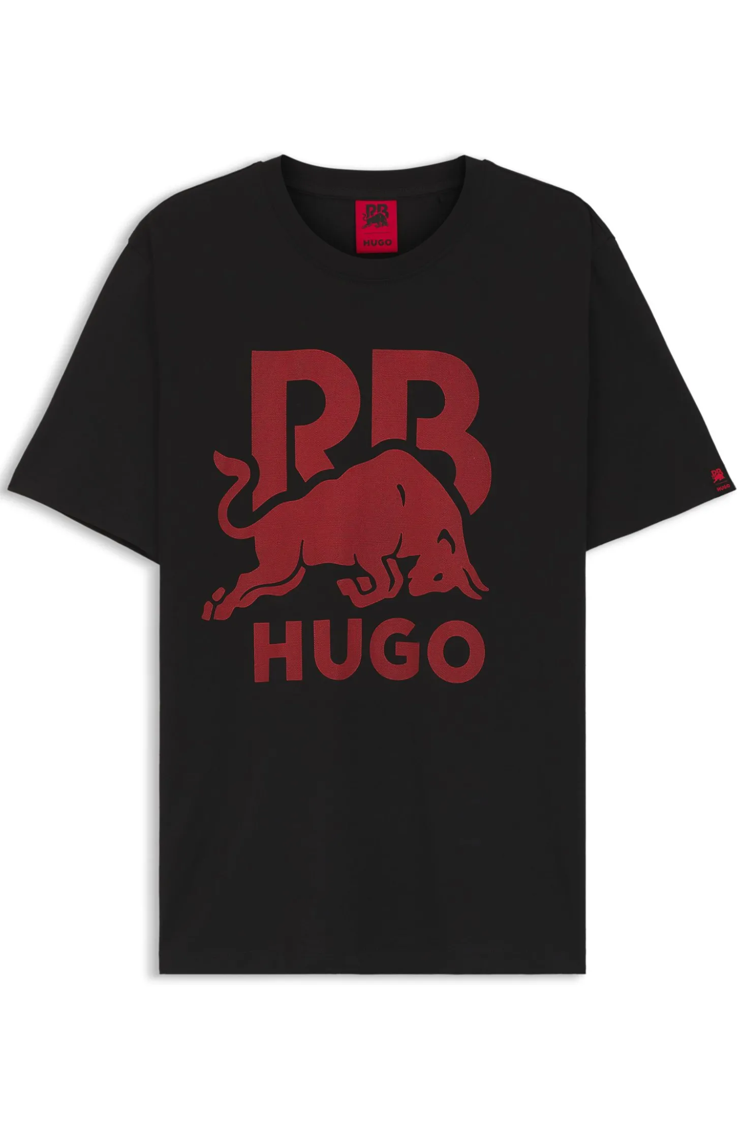 HUGO x RB T-Shirt aus Baumwolle mit Stier-Motiv