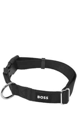 Hundehalsband mit Logo-Aufnäher aus Silikon