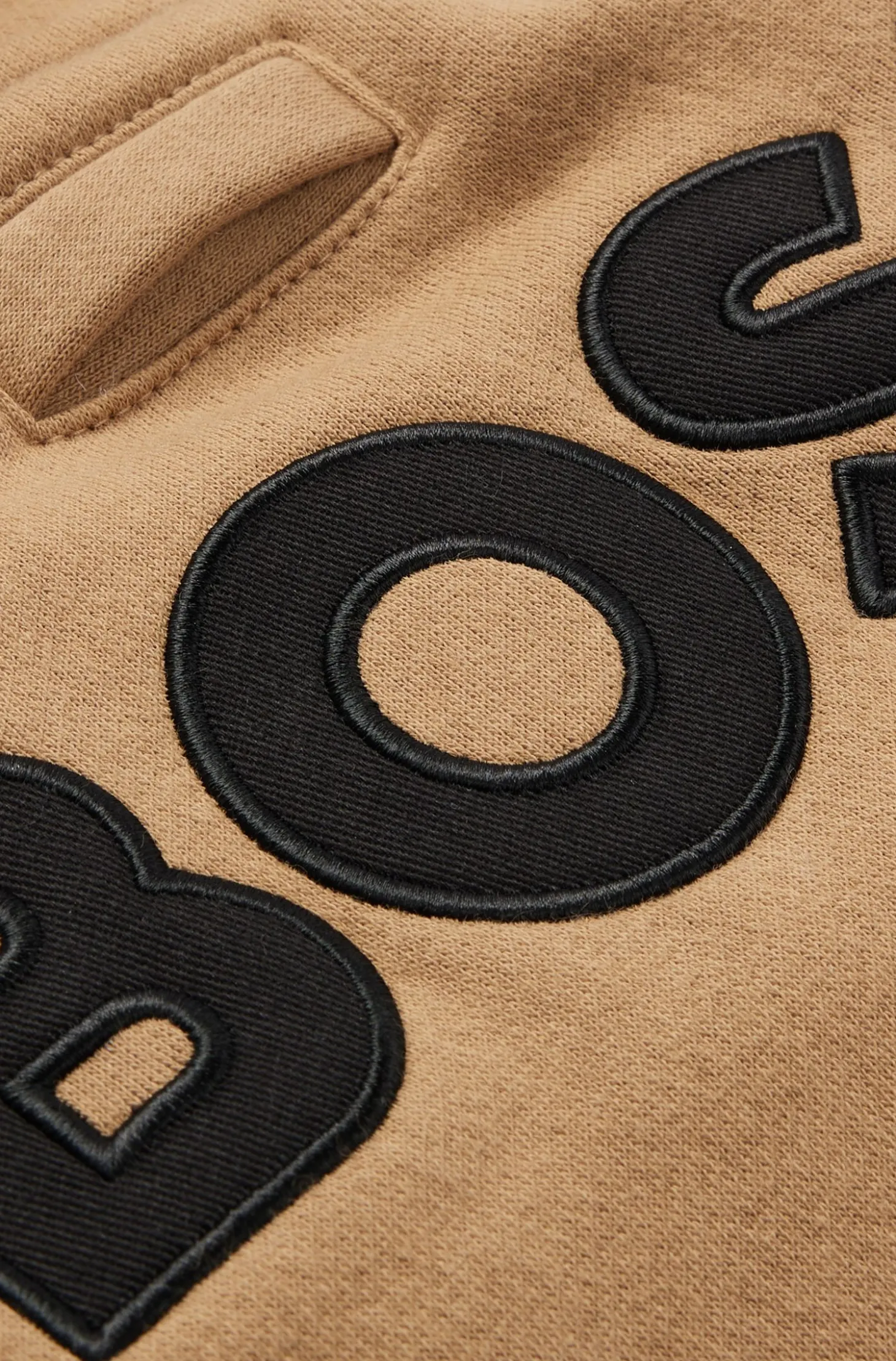 Hunde-Hoodie aus Baumwoll-Mix mit Kontrast-Logo