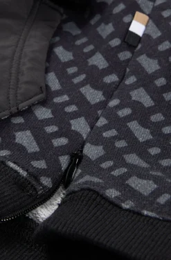 Hunde-Hoodie mit Monogramm-Muster