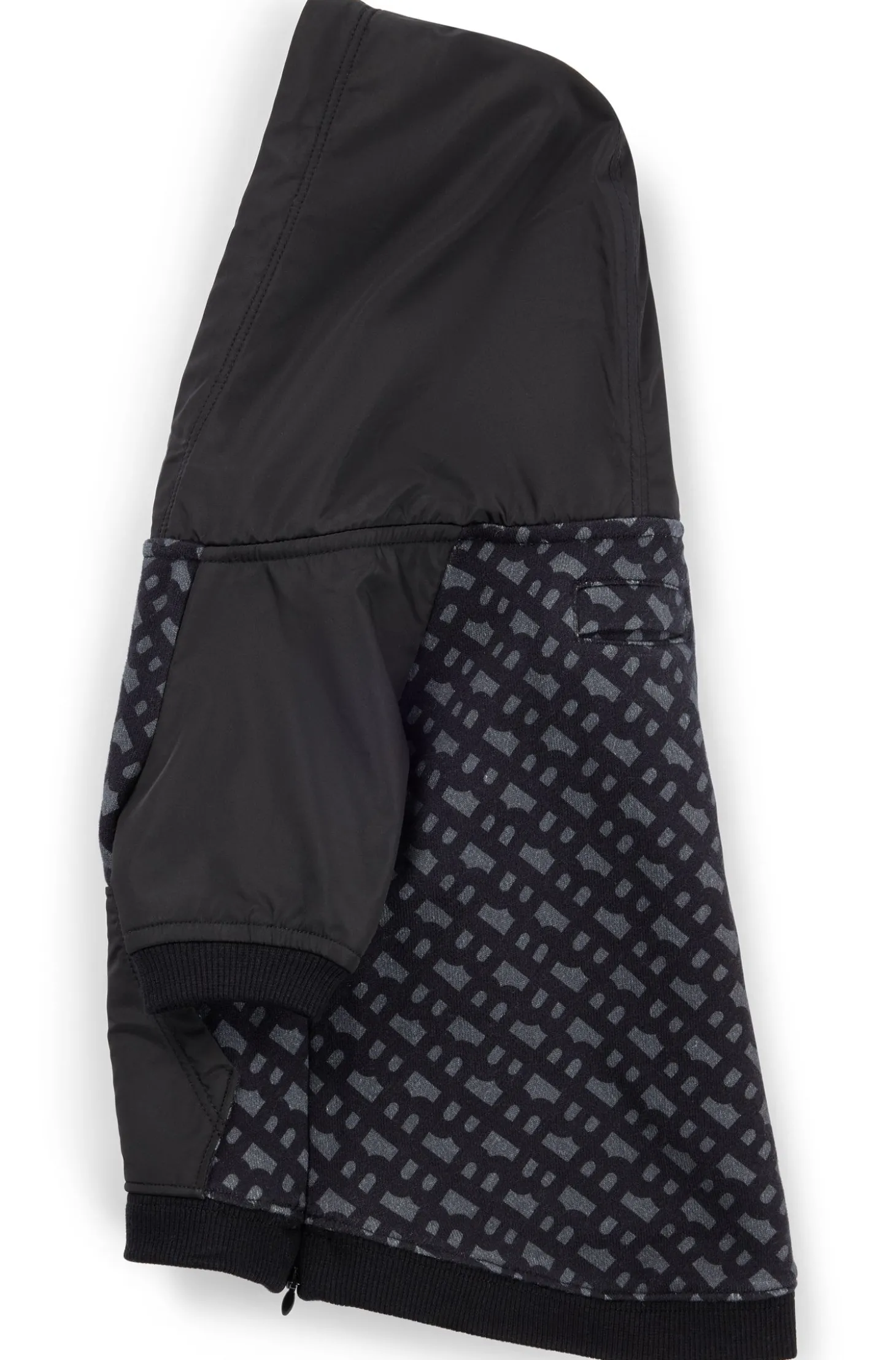 Hunde-Hoodie mit Monogramm-Muster
