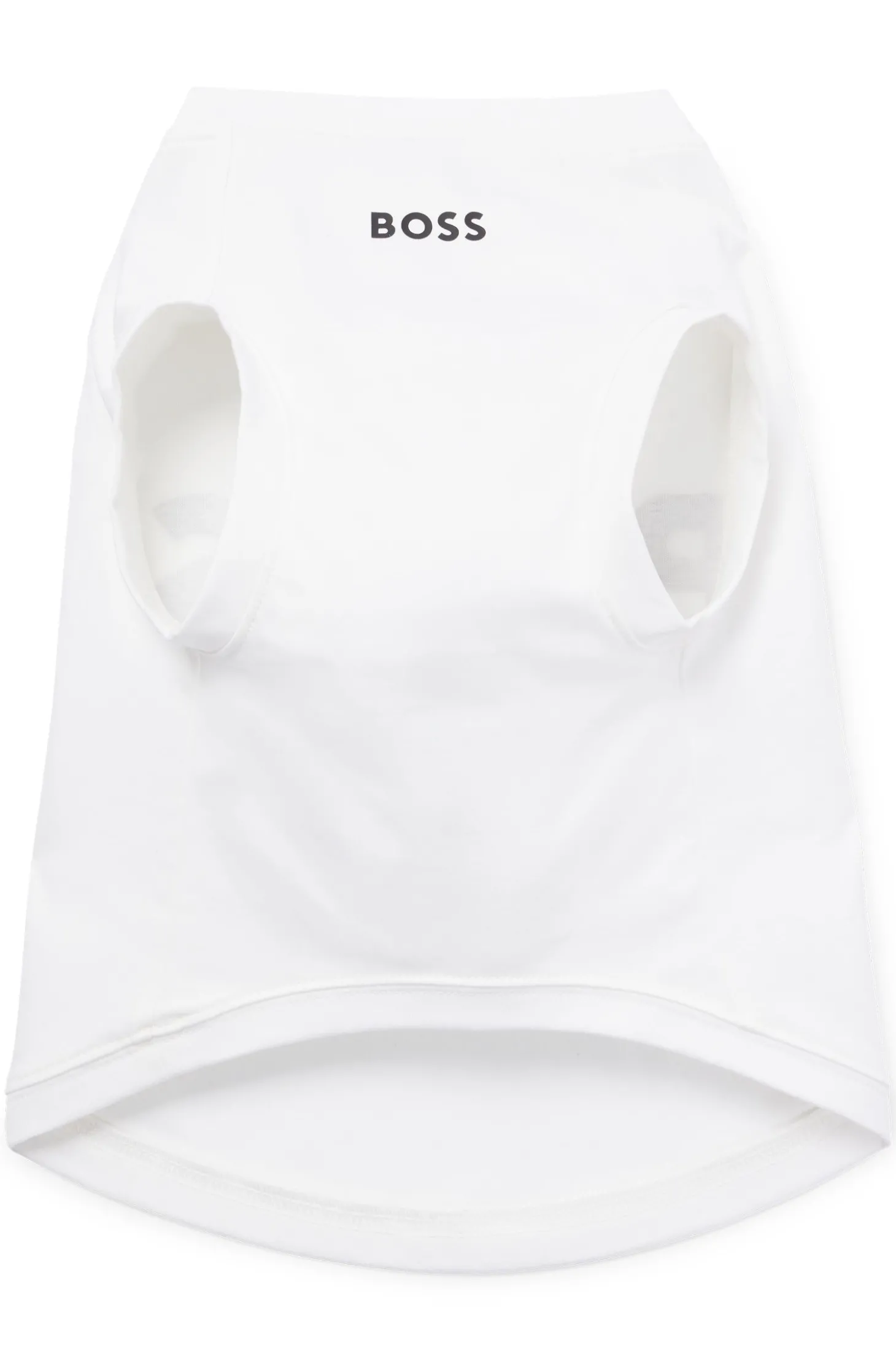 Hunde-T-Shirt aus merzerisierter Baumwolle mit Kontrast-Logo