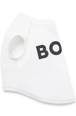 Hunde-T-Shirt aus merzerisierter Baumwolle mit Kontrast-Logo