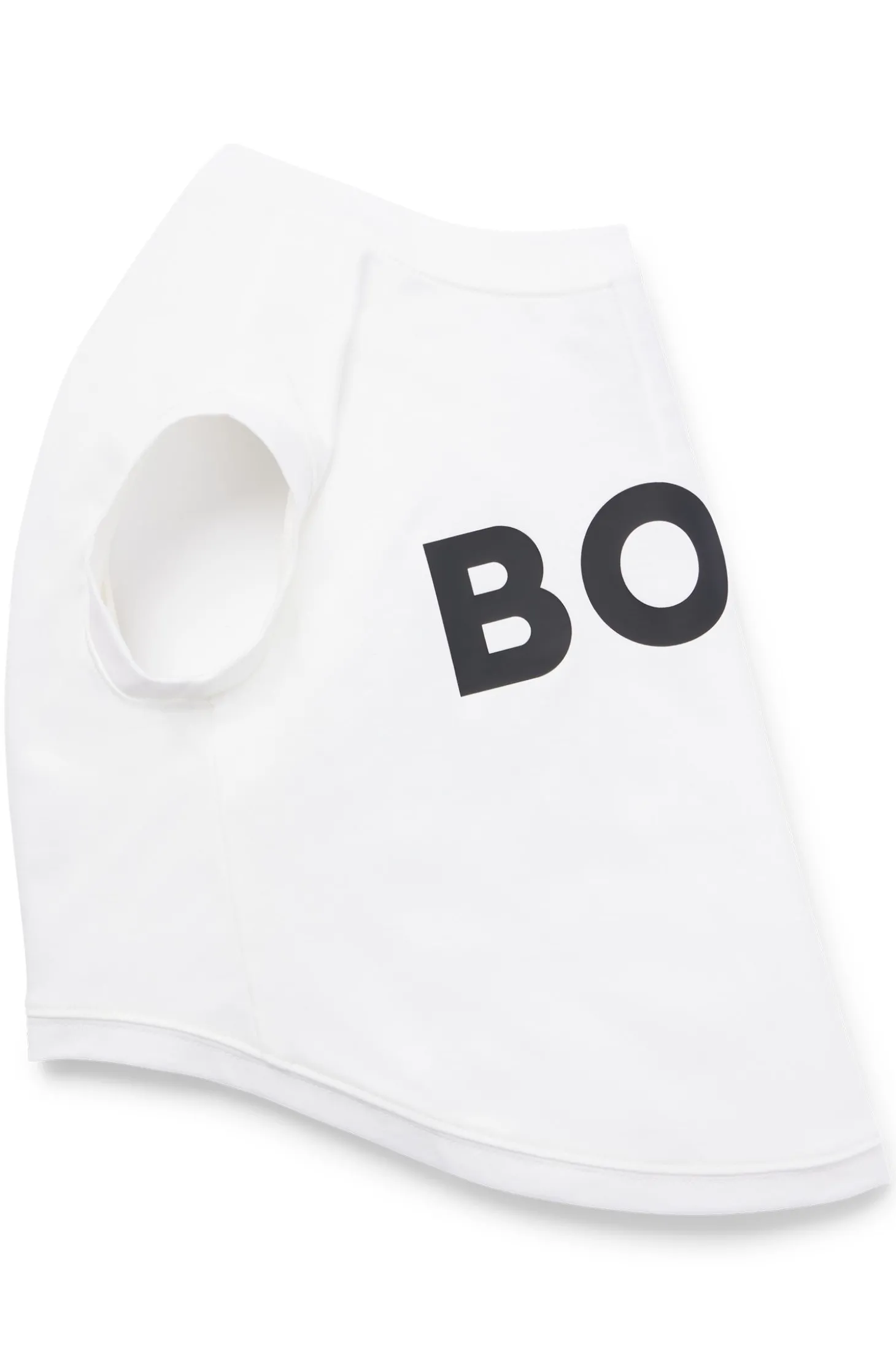 Hunde-T-Shirt aus merzerisierter Baumwolle mit Kontrast-Logo