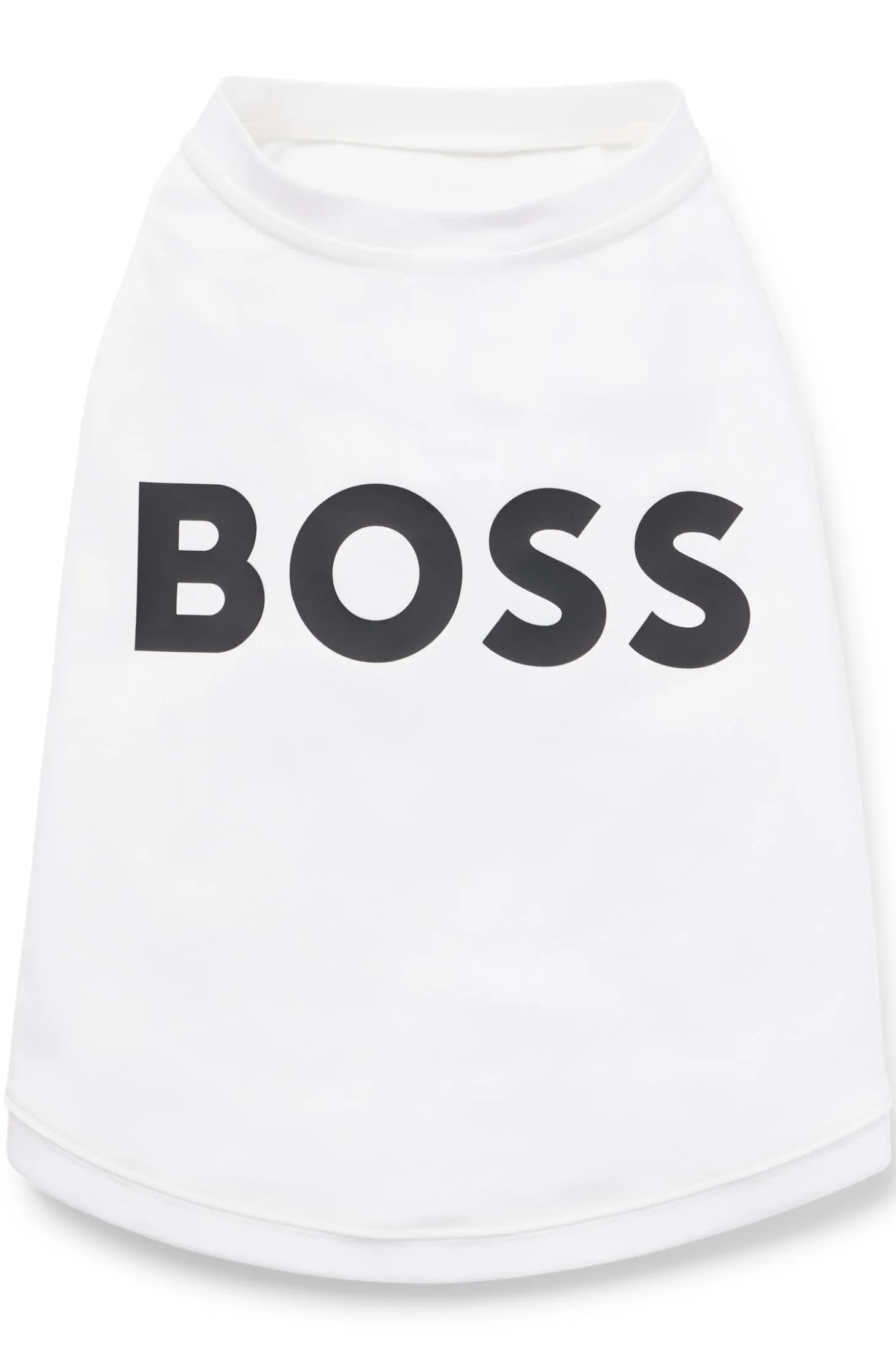 Hunde-T-Shirt aus merzerisierter Baumwolle mit Kontrast-Logo