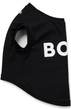 Hunde-T-Shirt aus merzerisierter Baumwolle mit Kontrast-Logo