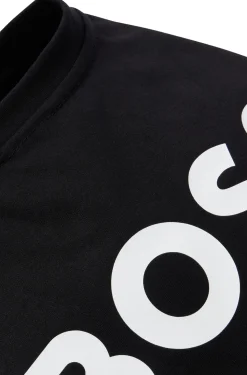 Hunde-T-Shirt aus merzerisierter Baumwolle mit Kontrast-Logo