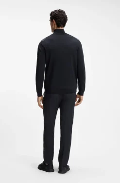Hybrid-Jacke mit Strickärmeln und Strick hinten