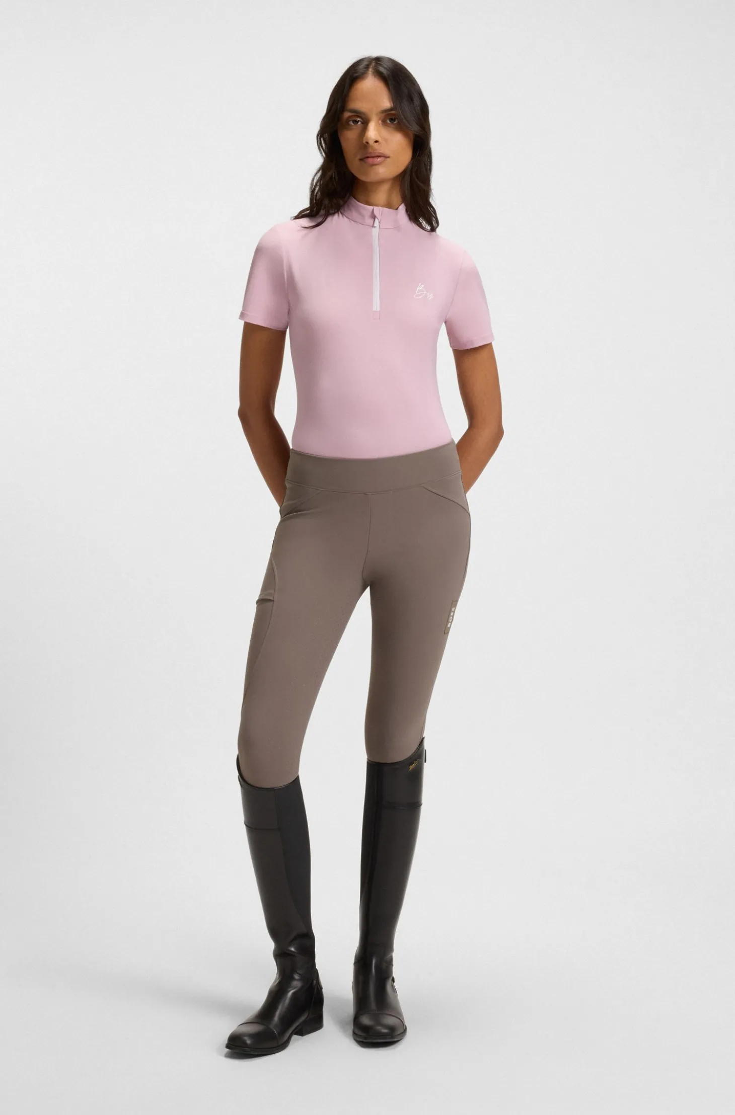 Hybrid-Reithose mit Silikonbesatz