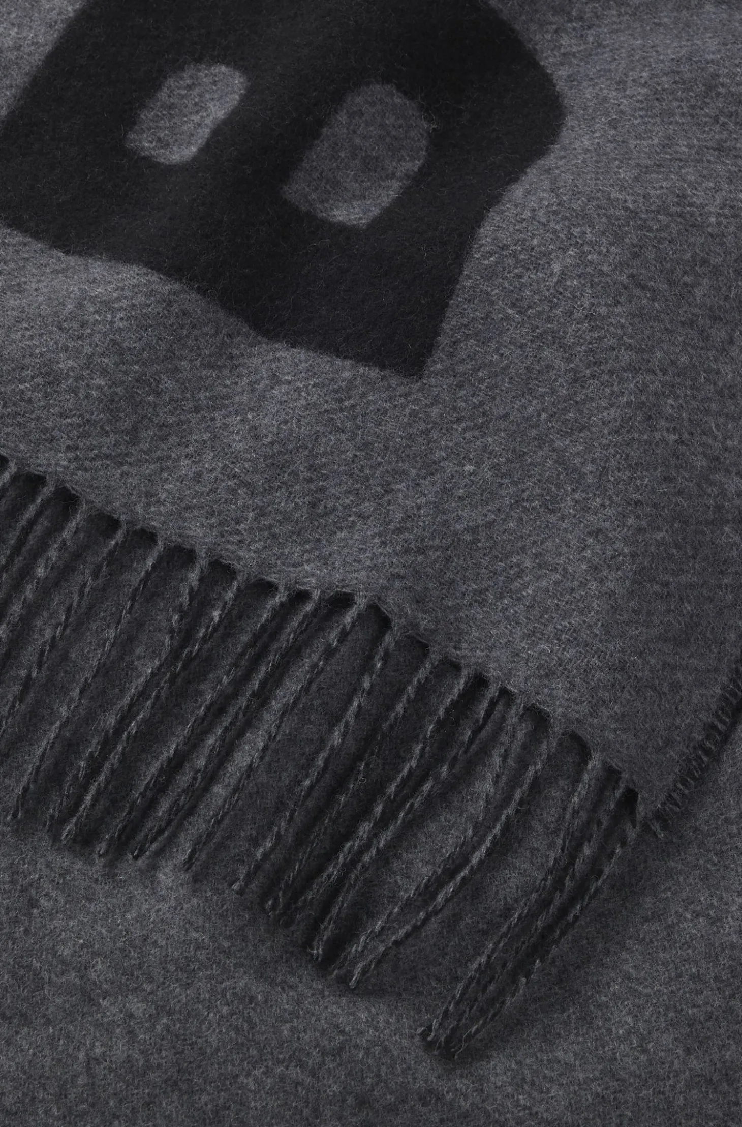 In Italien gefertigter Jacquard-Schal aus Woll-Mix