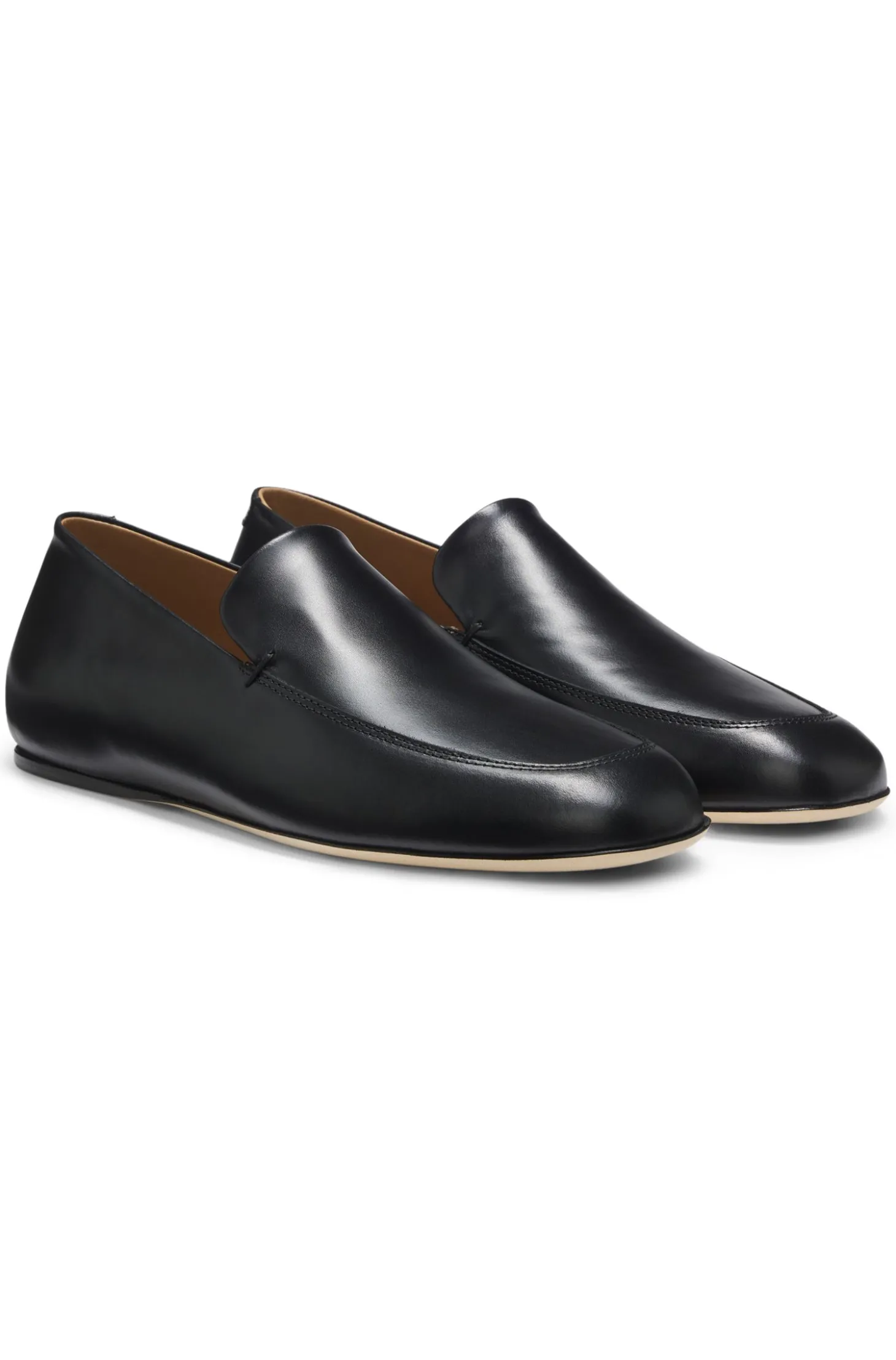 In Portugal gefertigte Leder-Loafer