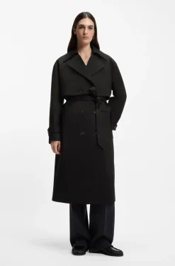 2-in-1-Trenchcoat aus elastischer Baumwolle
