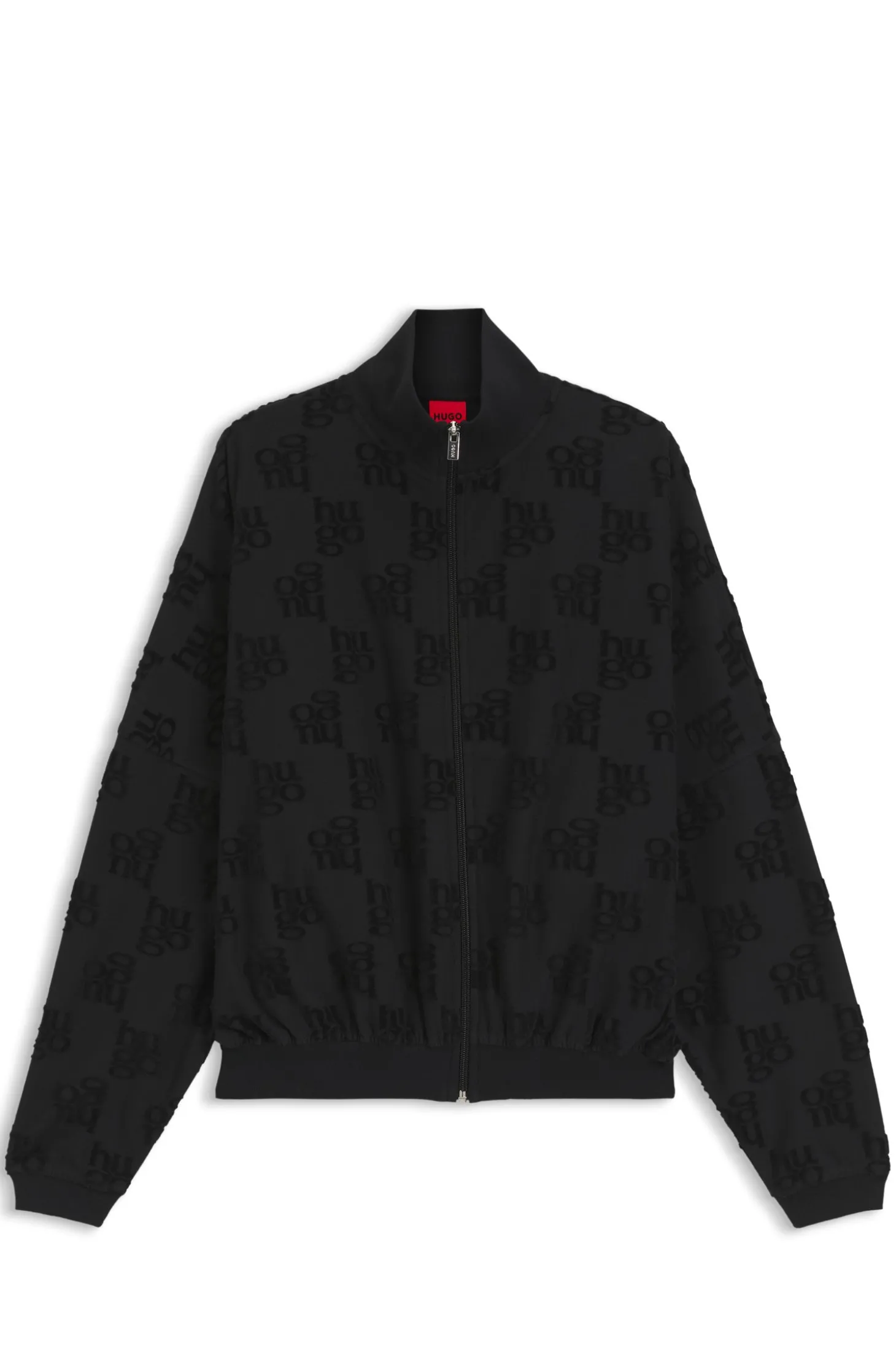 Jacke aus Baumwoll-Mix mit Allover-Logo-Muster