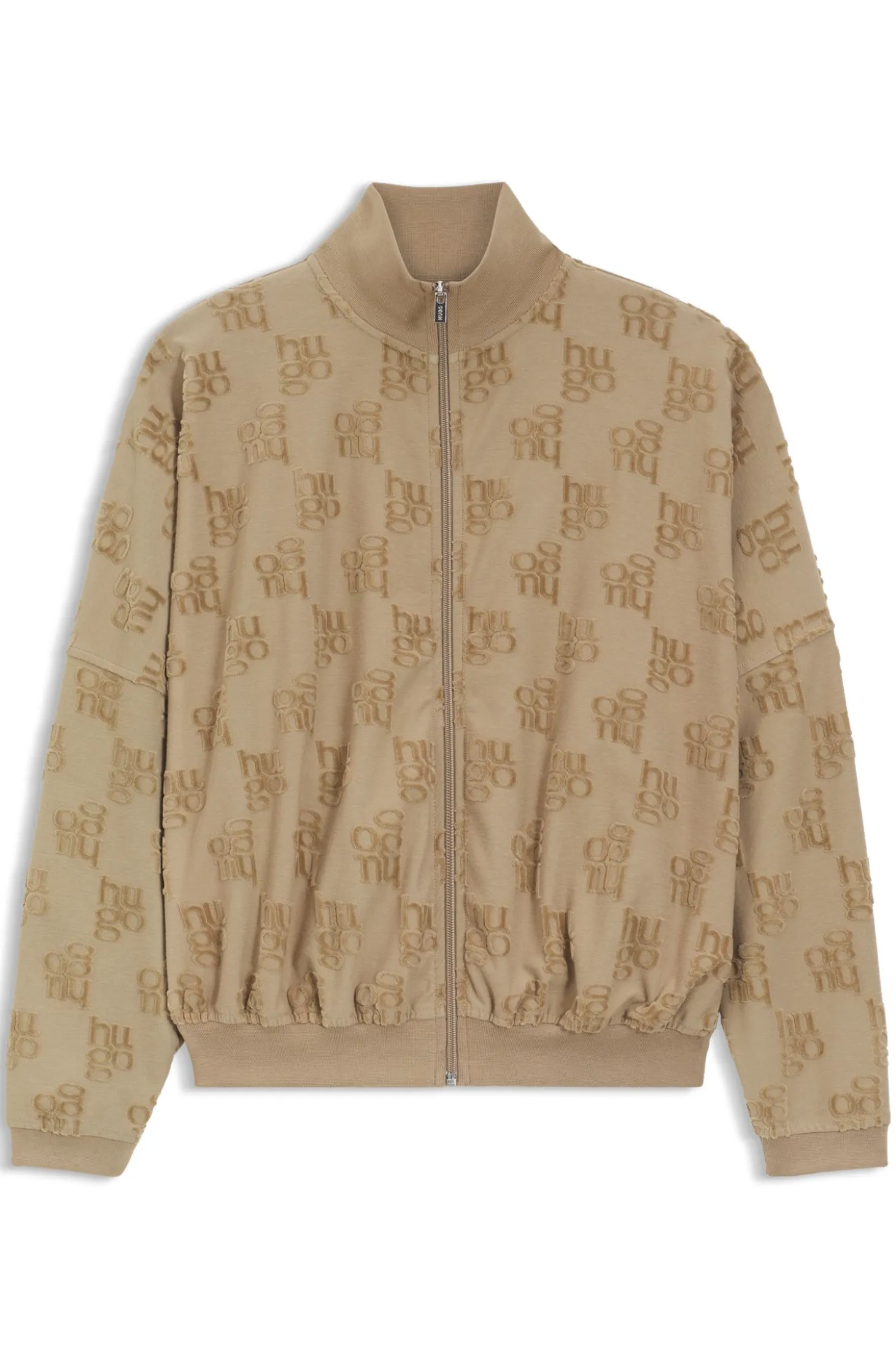 Jacke aus Baumwoll-Mix mit Allover-Logo-Muster
