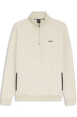 Jacke aus Baumwoll-Mix mit metallenem Logo