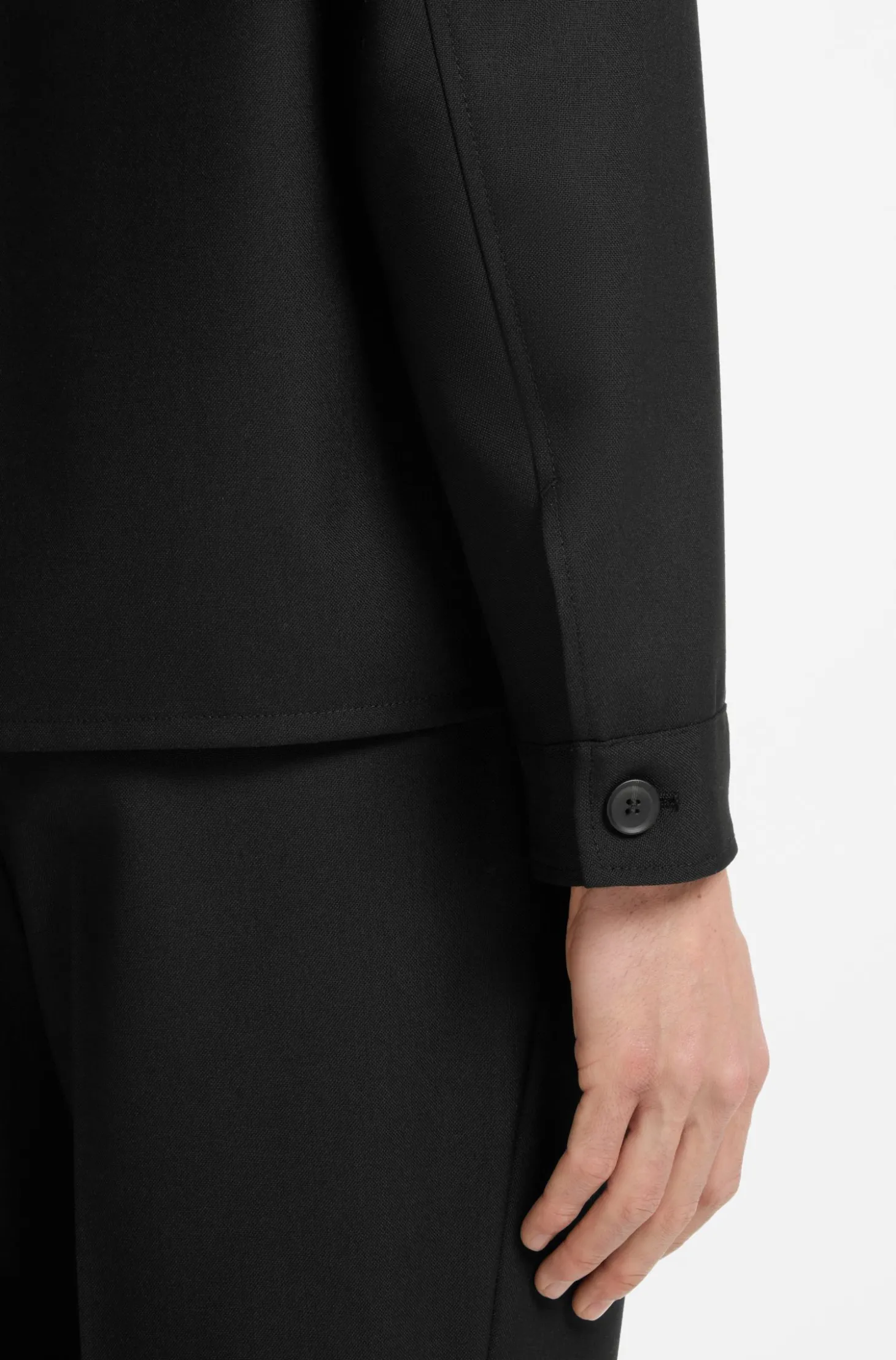 Jacke aus Schurwolle mit Reißverschluss