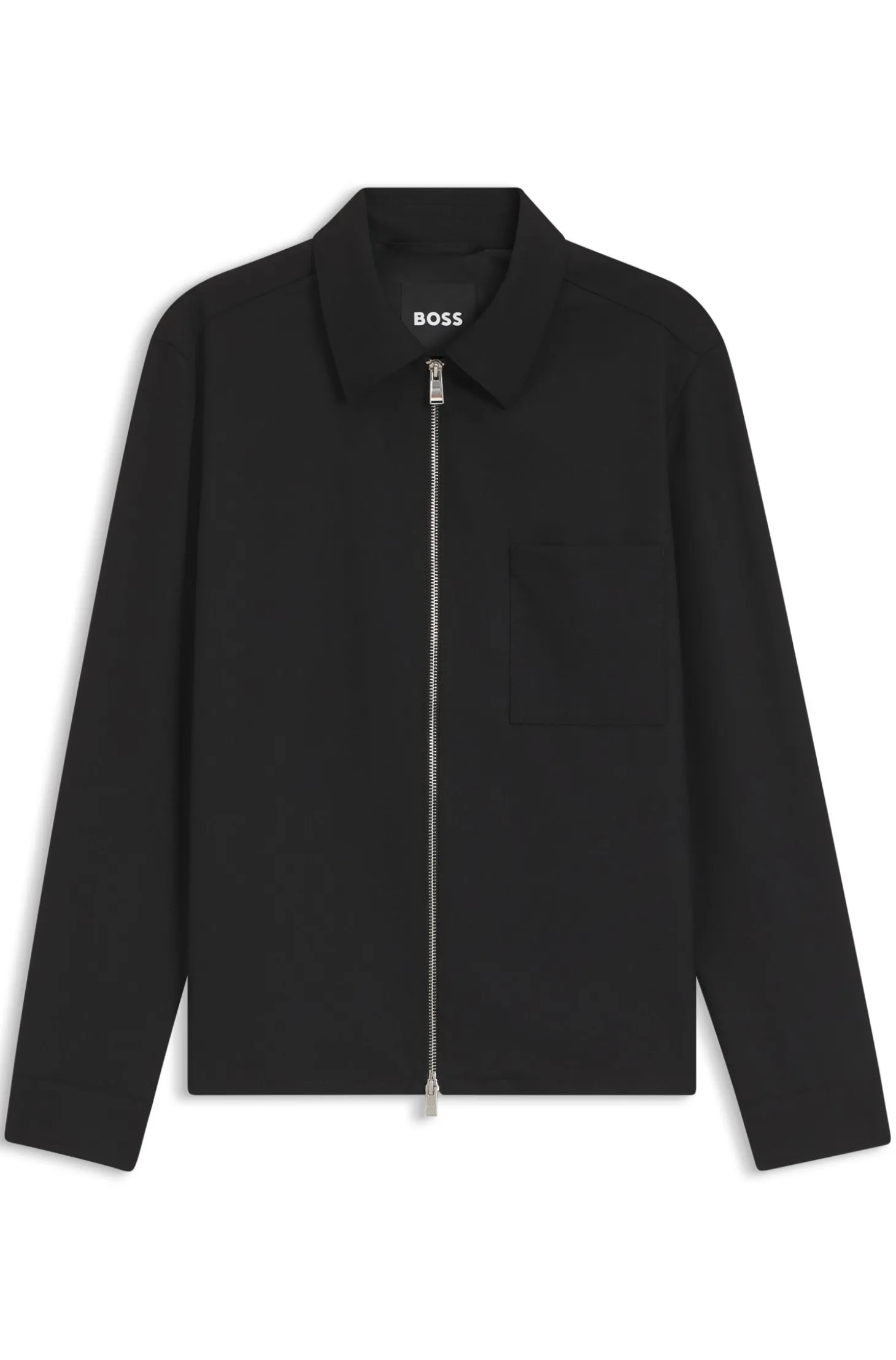 Jacke aus Schurwolle mit Reißverschluss