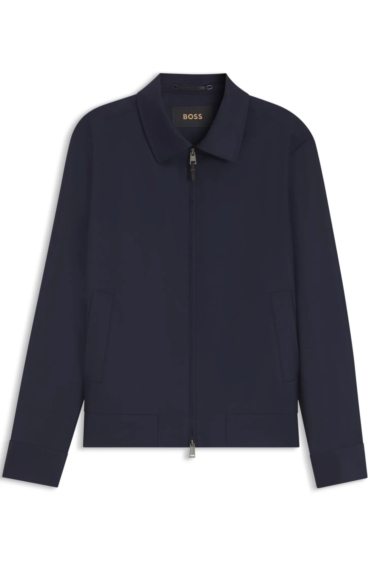 Jacke aus Schurwolle mit wasserabweisendem Finish