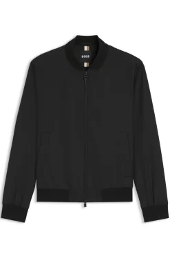 Jacke aus Schurwoll-Serge mit Reißverschluss