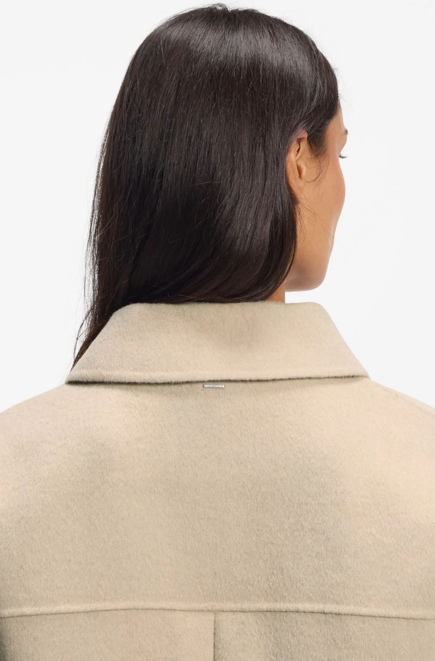 Jacke aus Woll-Mix mit verdecktem Verschluss