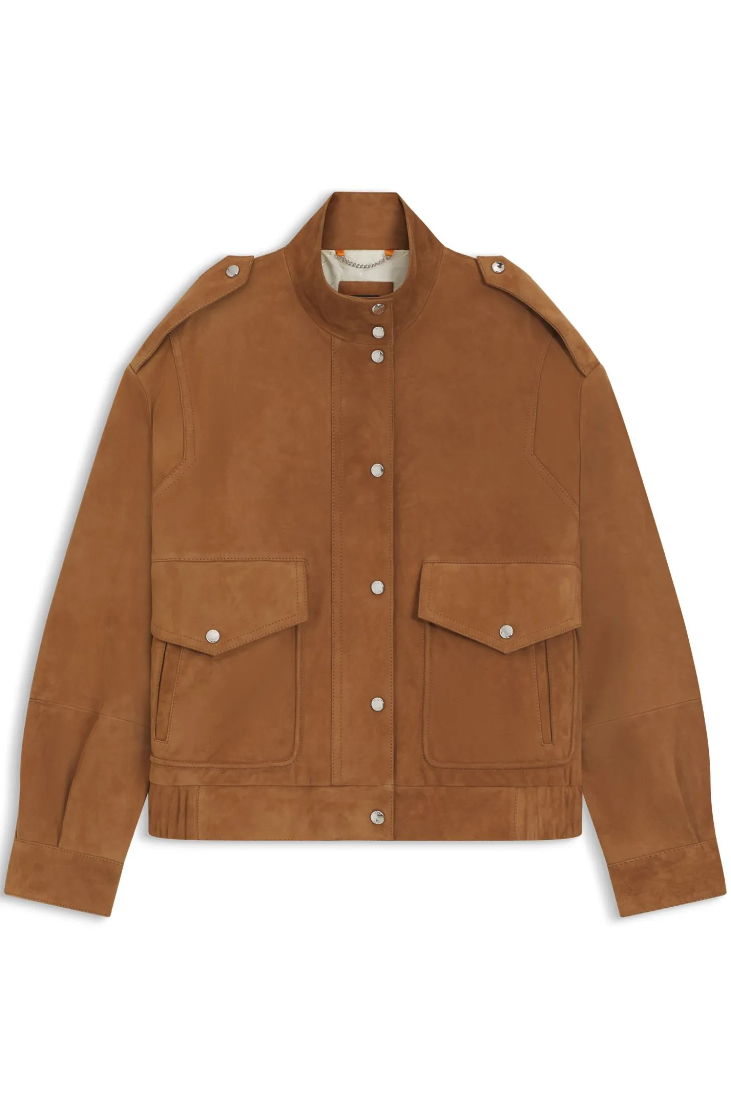 Jacke im Blouson-Stil aus Veloursleder