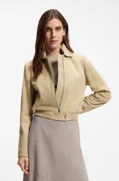 Jacke im Blouson-Stil aus Veloursleder mit Double-B-Monogramm