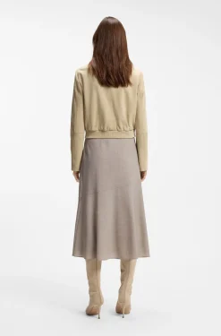 Jacke im Blouson-Stil aus Veloursleder mit Double-B-Monogramm