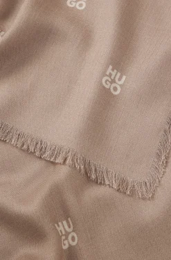 Jacquard-Schal mit Stack-Logo-Print