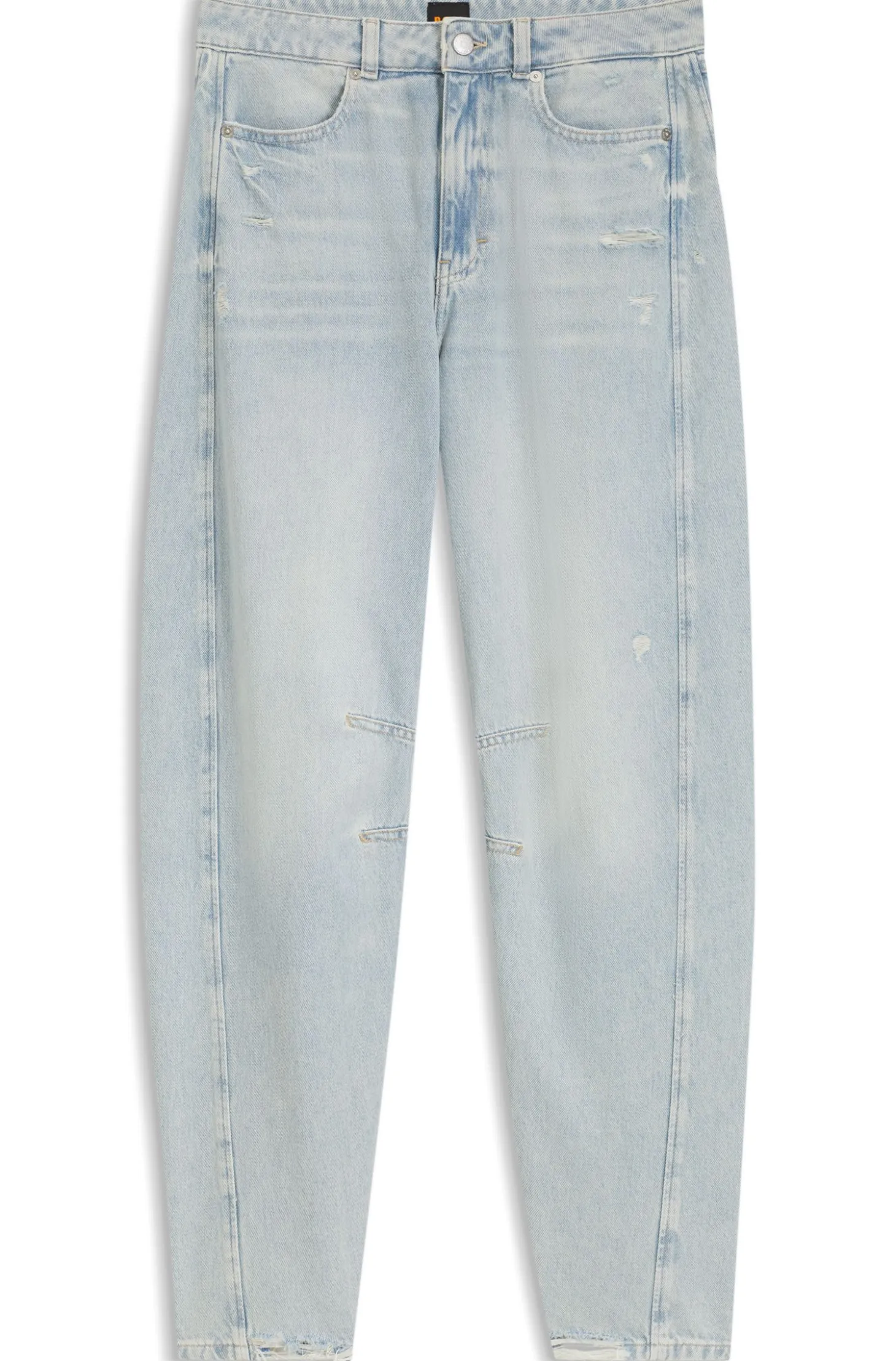 Jeans mit relaxtem Schnitt und Ballon-Bein