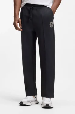 Jogginghose aus Baumwoll-Mix mit Tennis-Logo