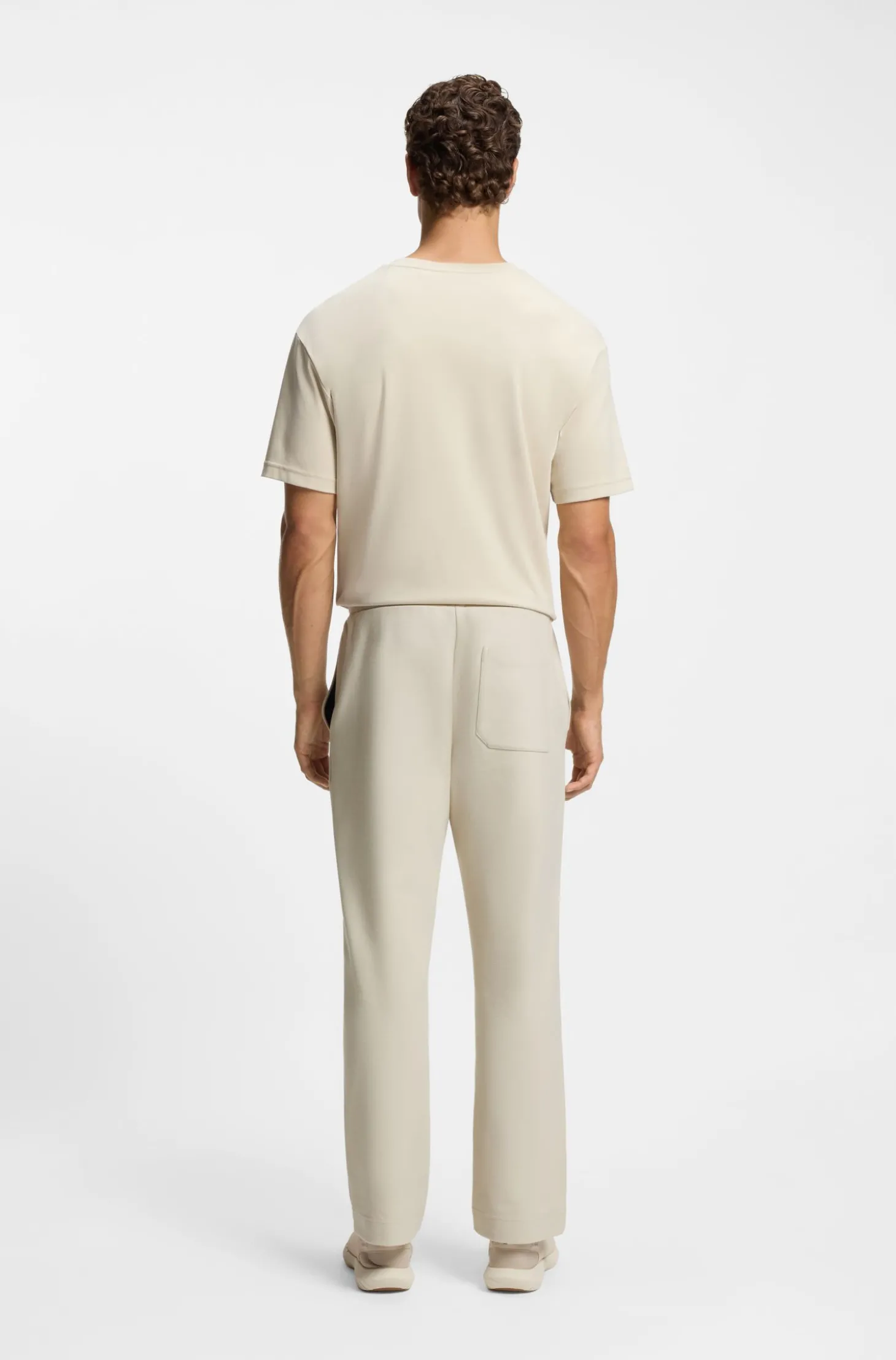 Jogginghose aus Baumwoll-Mix mit Tennis-Logo