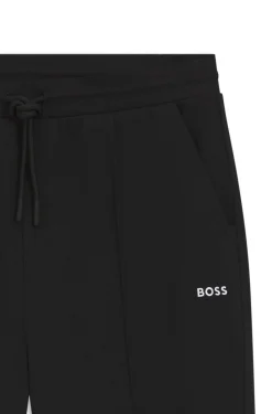 Jogginghose aus Baumwoll-Mix mit Biesenfalten