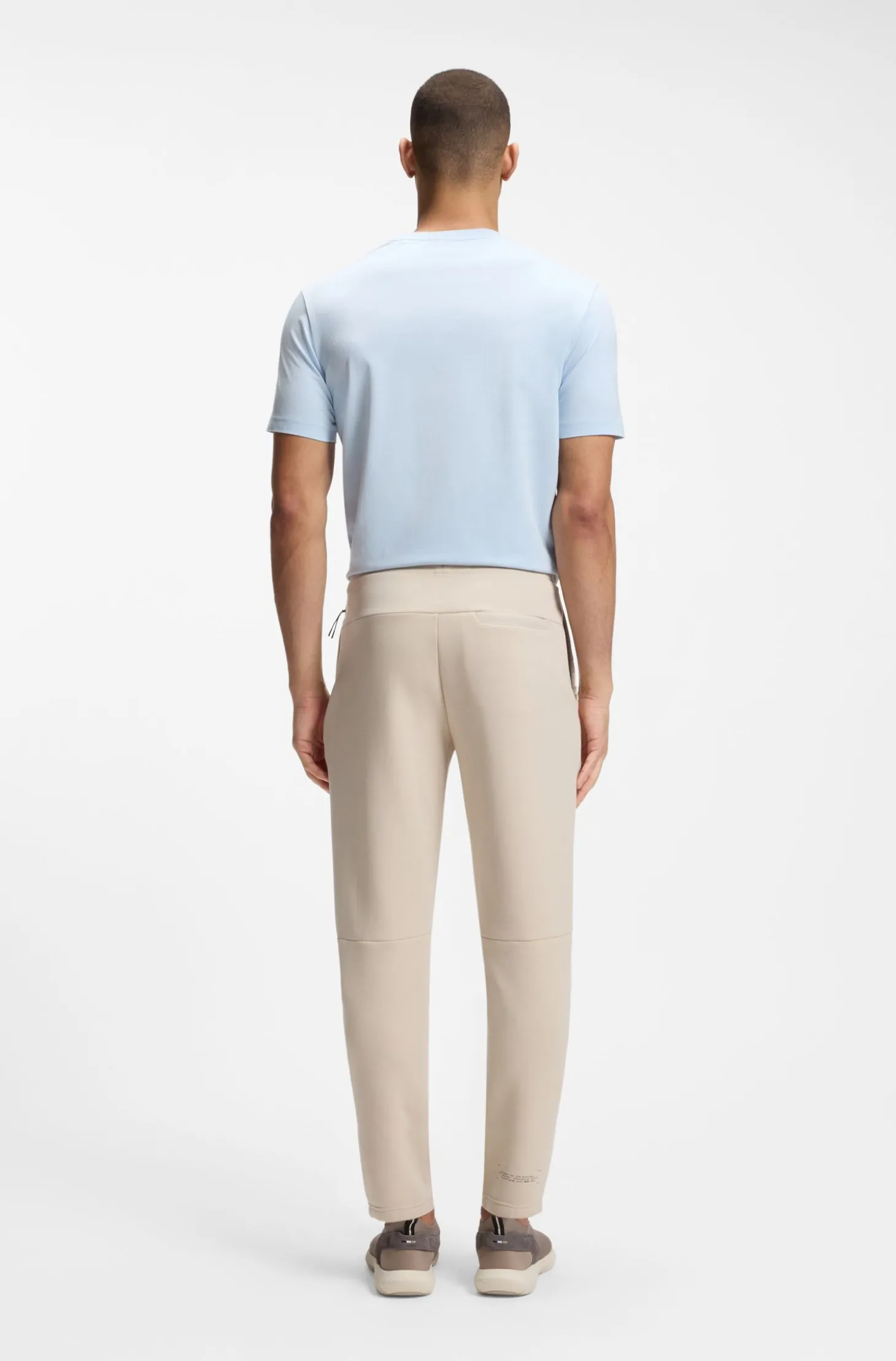 Jogginghose aus Baumwoll-Mix mit reflektierender Grafik