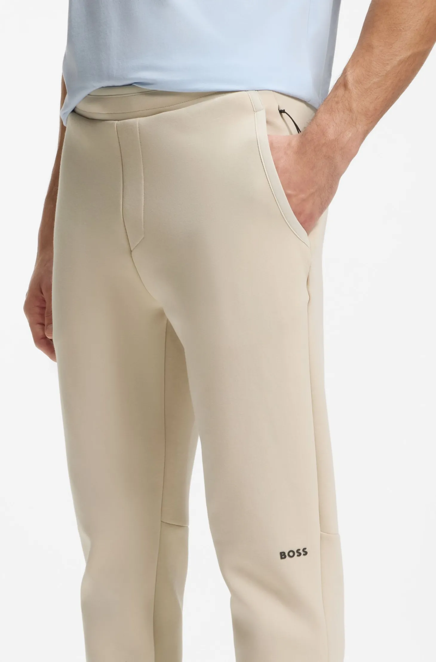 Jogginghose aus Baumwoll-Mix mit reflektierender Grafik