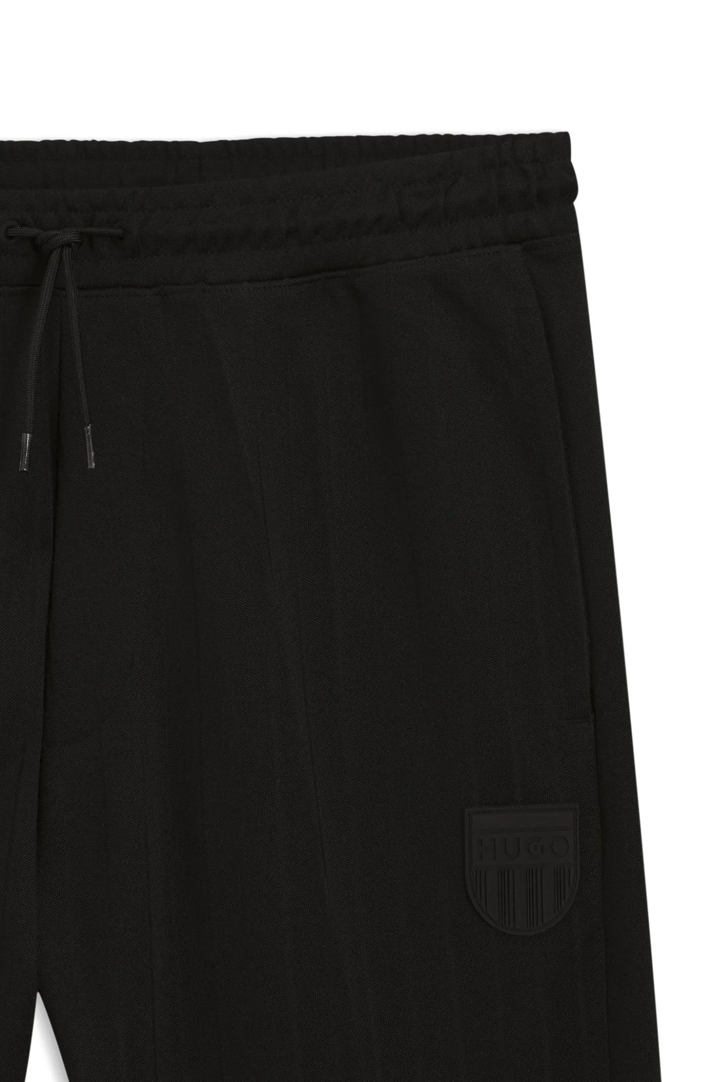 Jogginghose aus Baumwoll-Mix mit Drop-Needle-Streifen