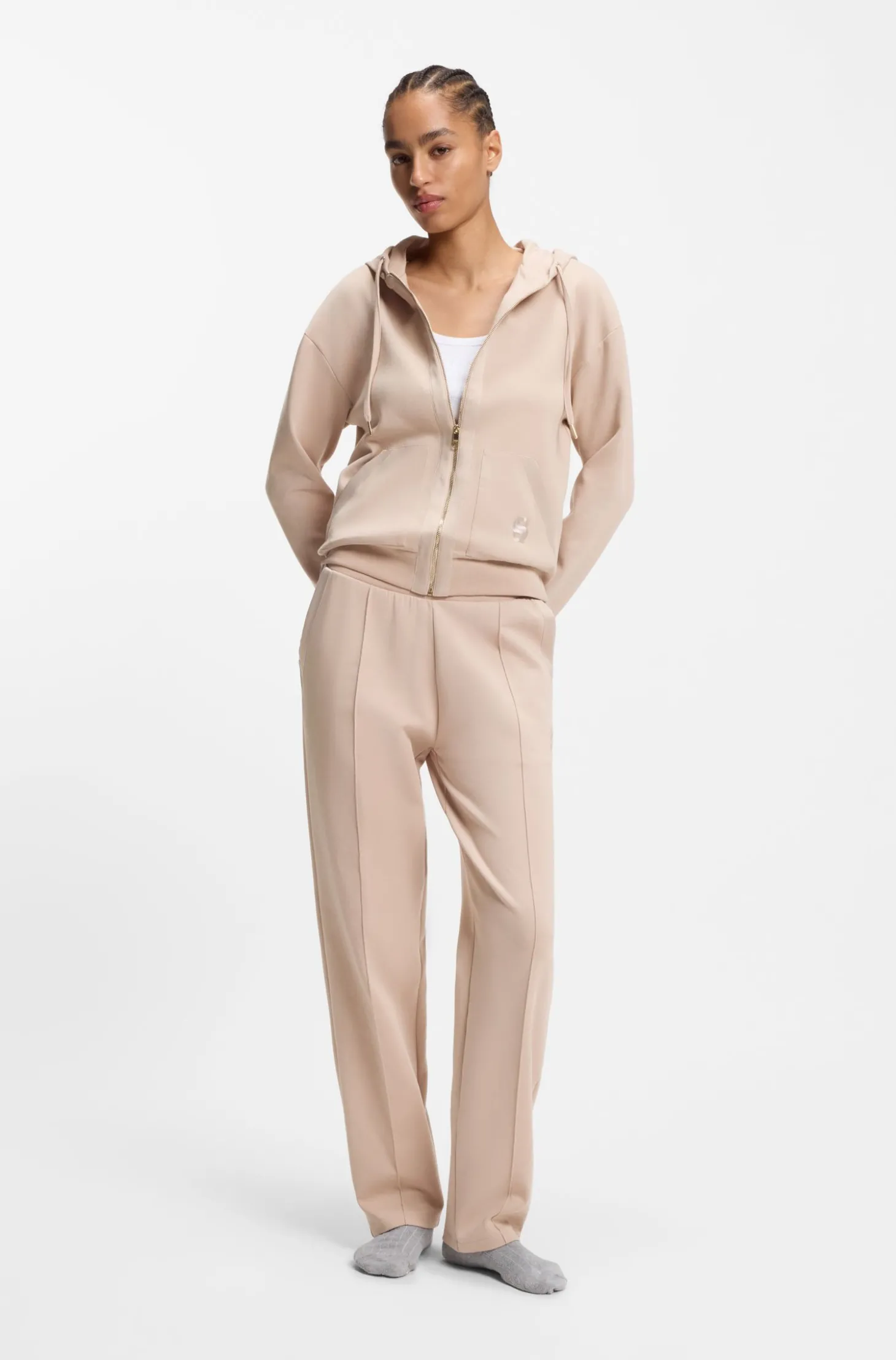 Jogginghose aus Baumwoll-Mix mit Double-B-Monogramm
