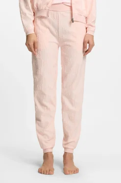 Jogginghose aus Baumwoll-Mix mit Allover-Logo-Muster