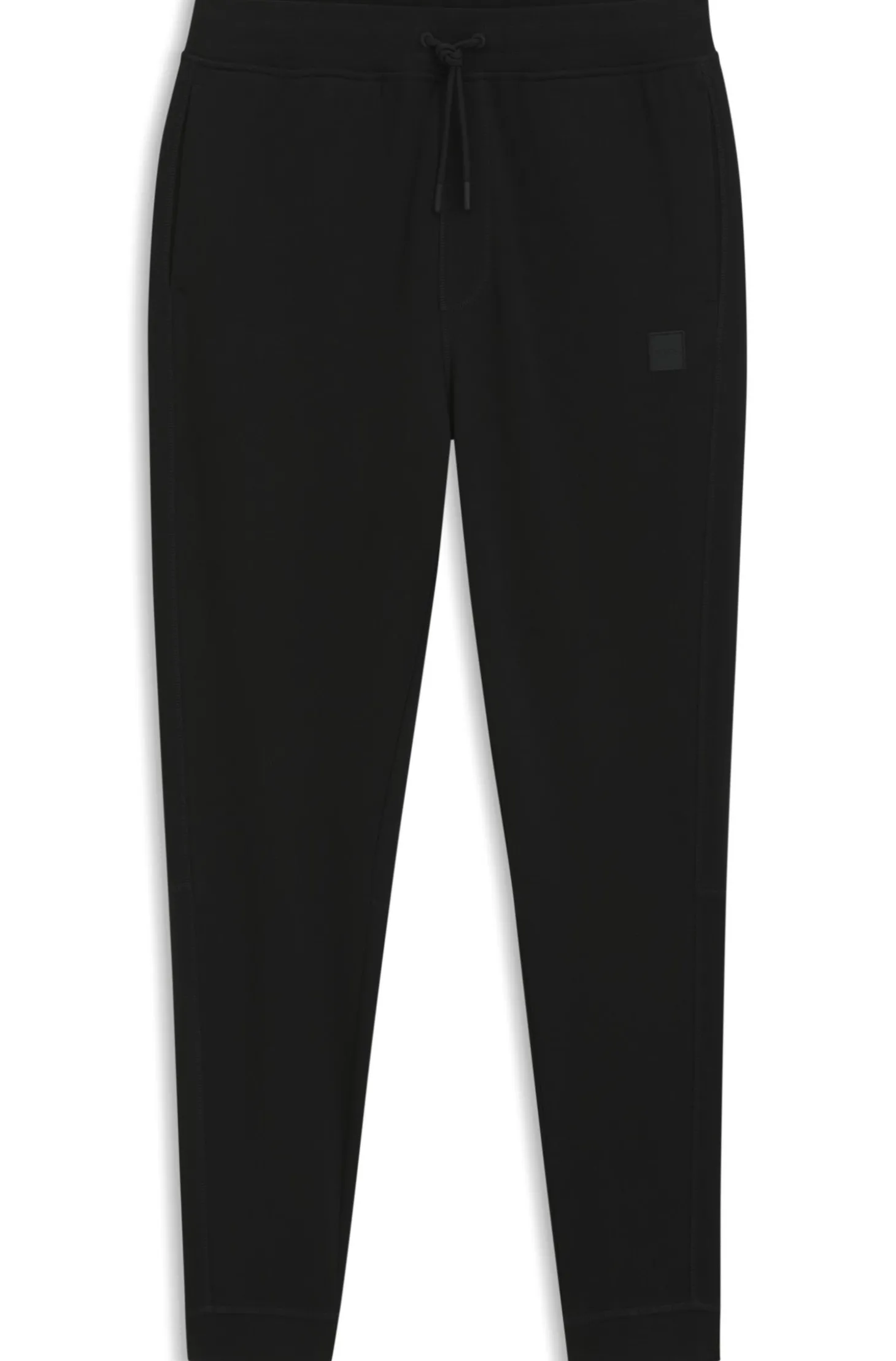 Jogginghose aus Baumwoll-Terry mit Logo-Aufnäher